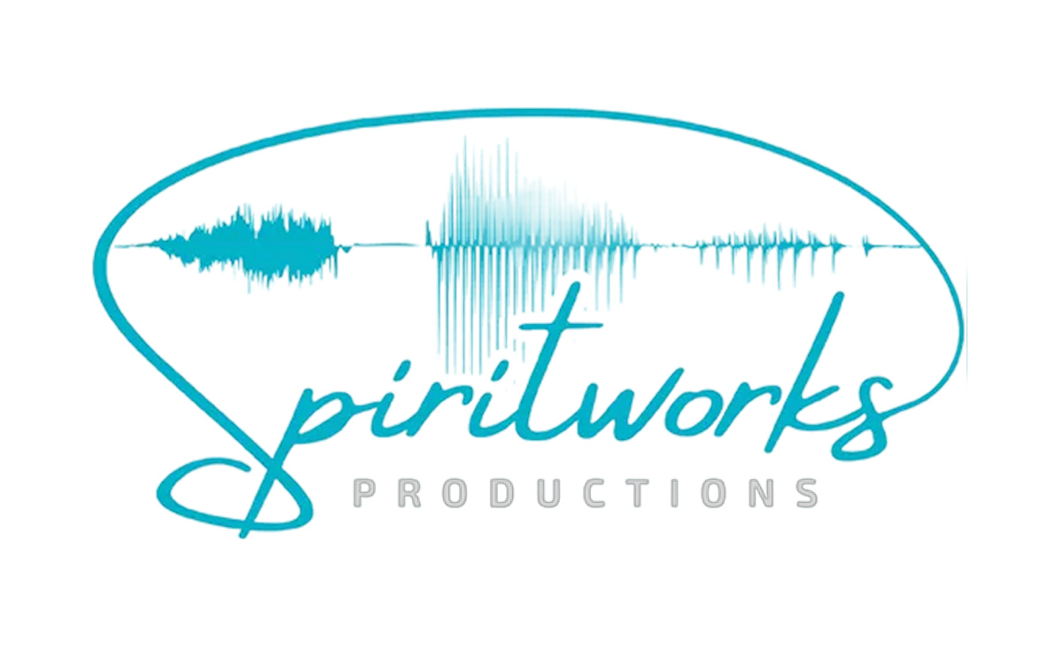 Teal logo with the text