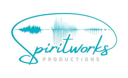 Teal logo with the text