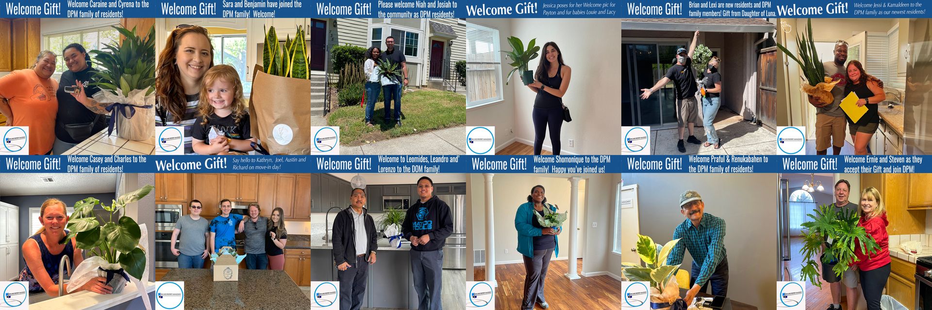 Welcome Gifts for new Delgado Property Management residents