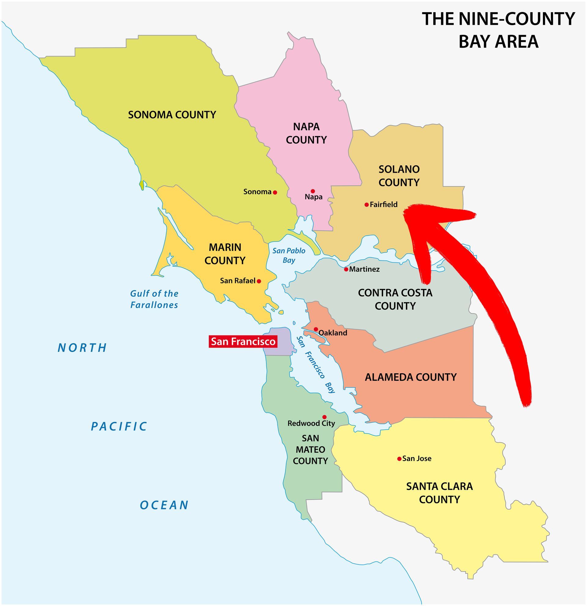 Solano County Location map provided by Delgado Property Management