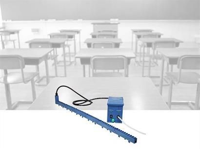 Blue air purifier.