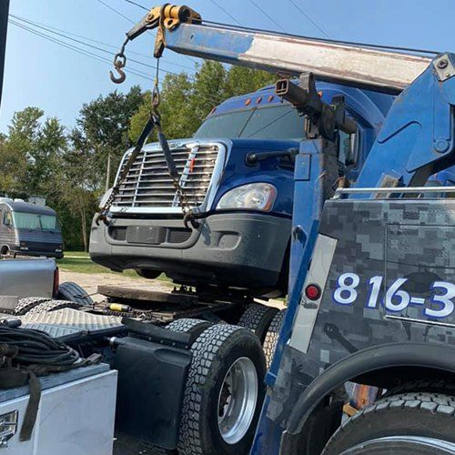 Towing a truck