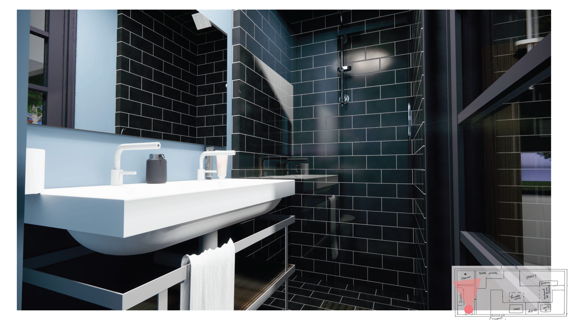 Render of the bathroom