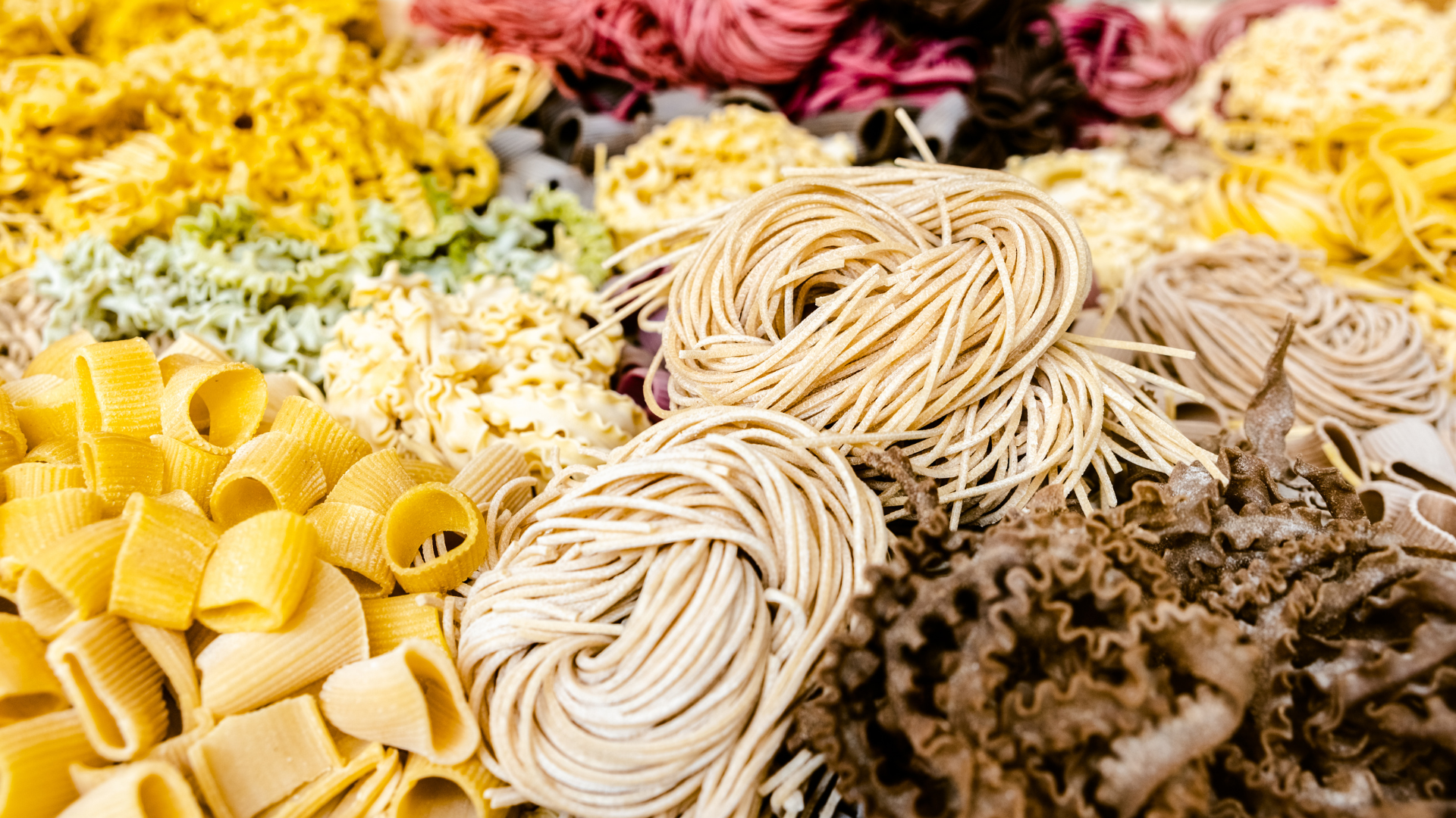fresh vs dried pasta display Italian market Cromwell CT