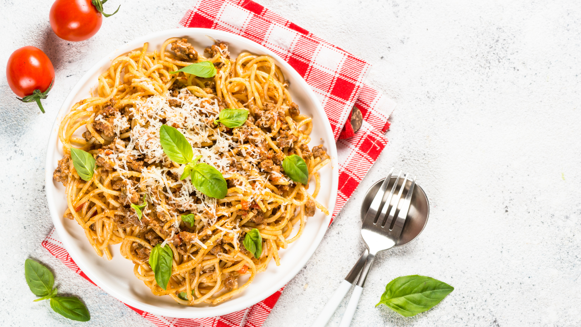 finished Italian pasta dish plated homemade style
