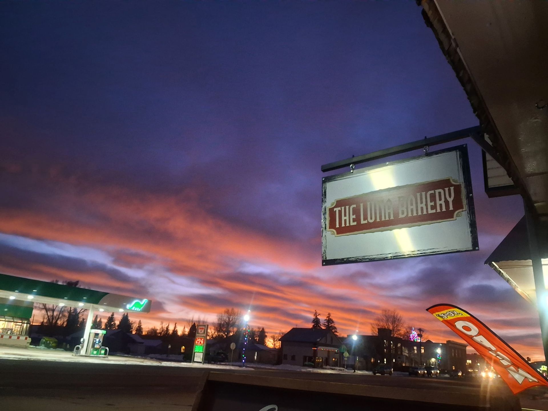 Sunset over