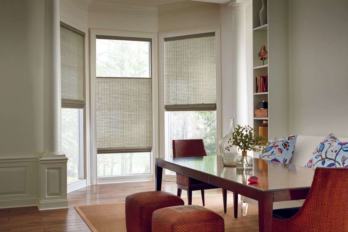 Hunter Douglas Provenance® woven wood shades near Sarasota, Florida (FL) bamboo blinds and wood shades