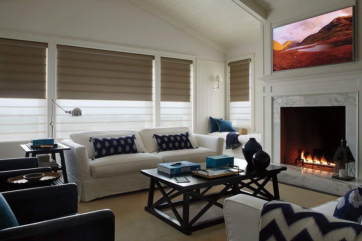 Redefining the living space inside your home with Hunter Douglas Vignette® Modern Roman Shades