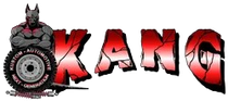 Logo with red cracked text 