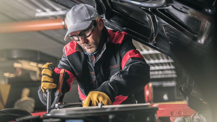mechanic doing an auto repair