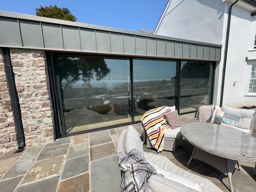 Aluminium sliding doors installed in Gower