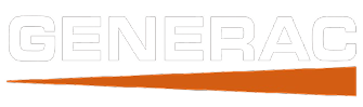 A close up of a generator logo on a white background.