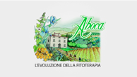 Logo “Alvoca” in green over a leafy farm scene, with the text “L’evoluzione della fitoterapia” below.