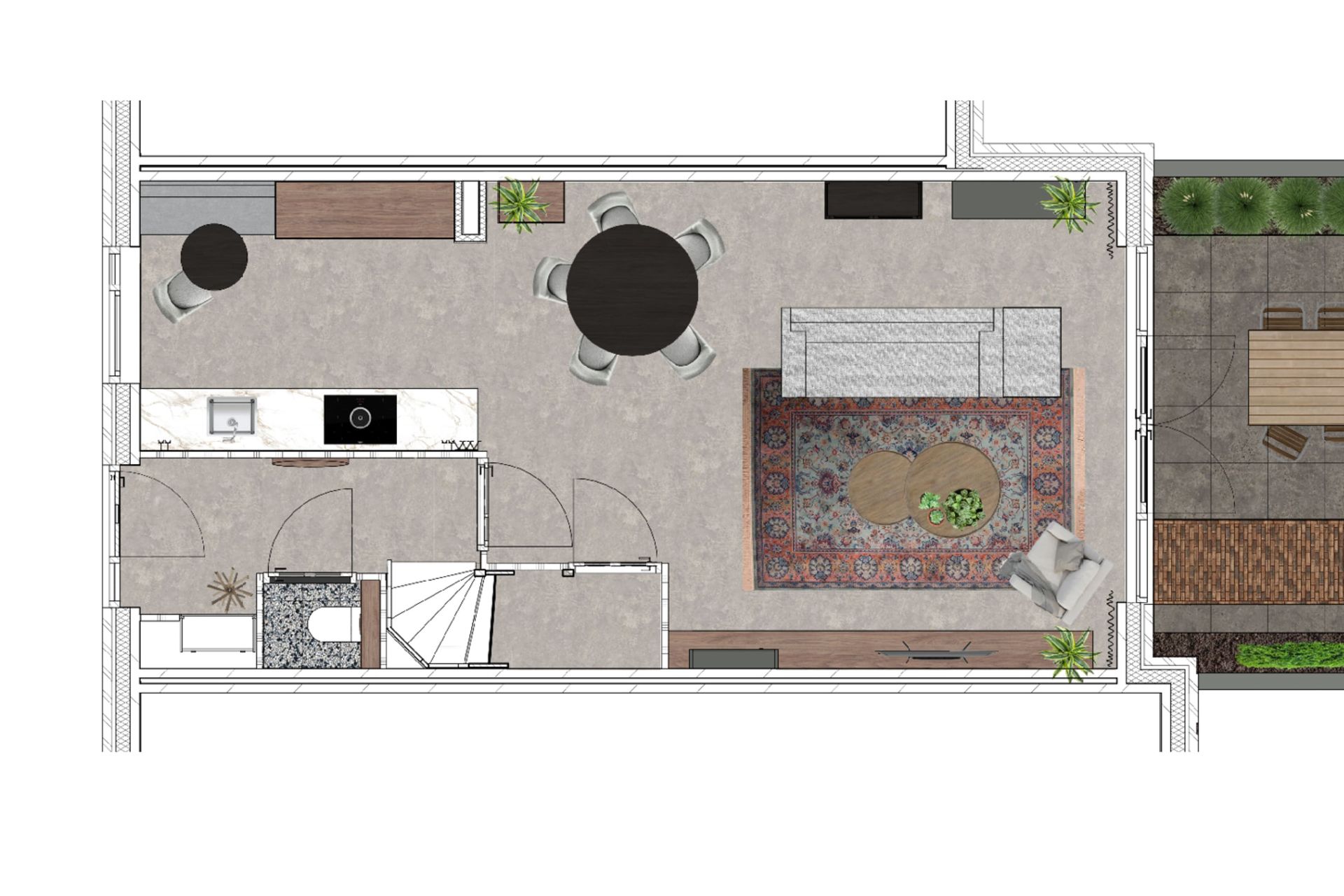 nieuwbouw woning schelphoek alkmaar, indelingsontwerp, keukenontwerp