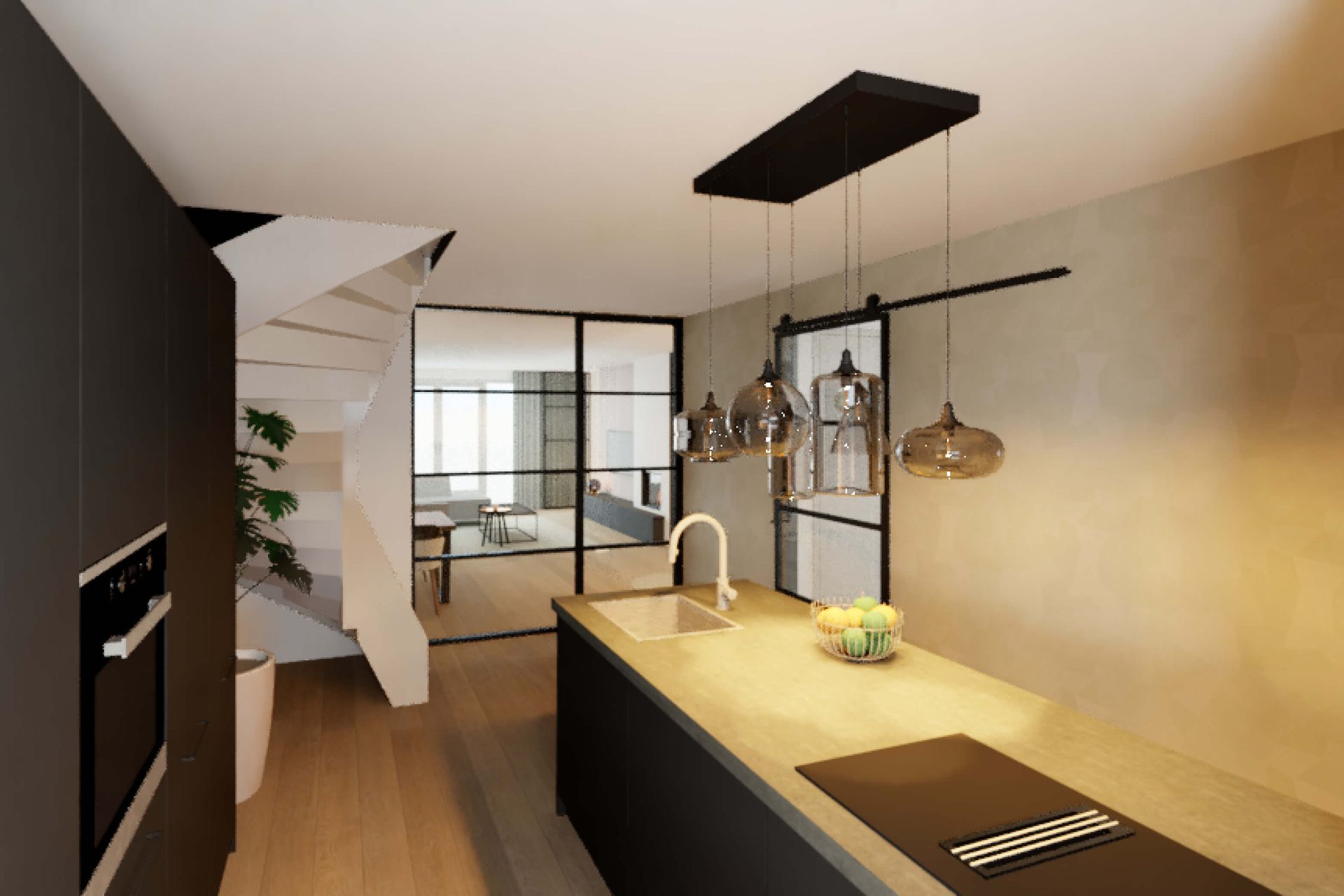 interieurontwerp nieuwbouw woning keukenontwerp kookeiland