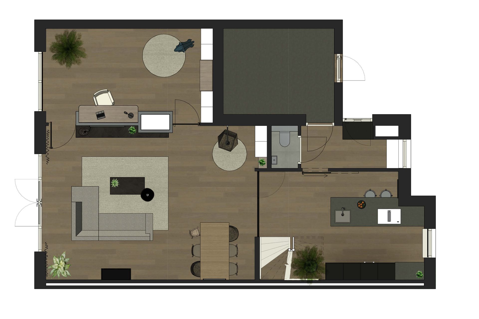 indelingsplattegrond nieuwbouw woning