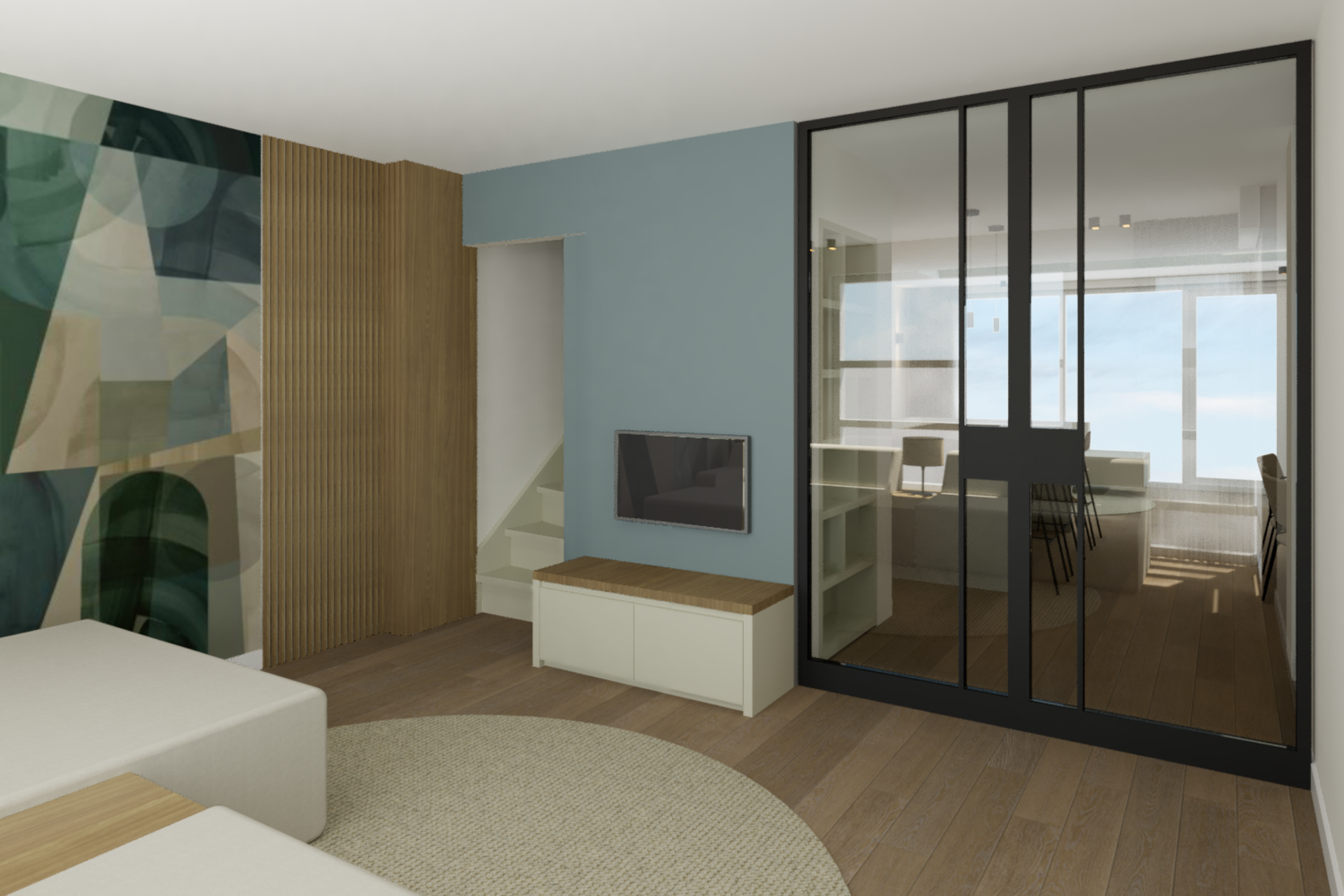 impressie woonkamer