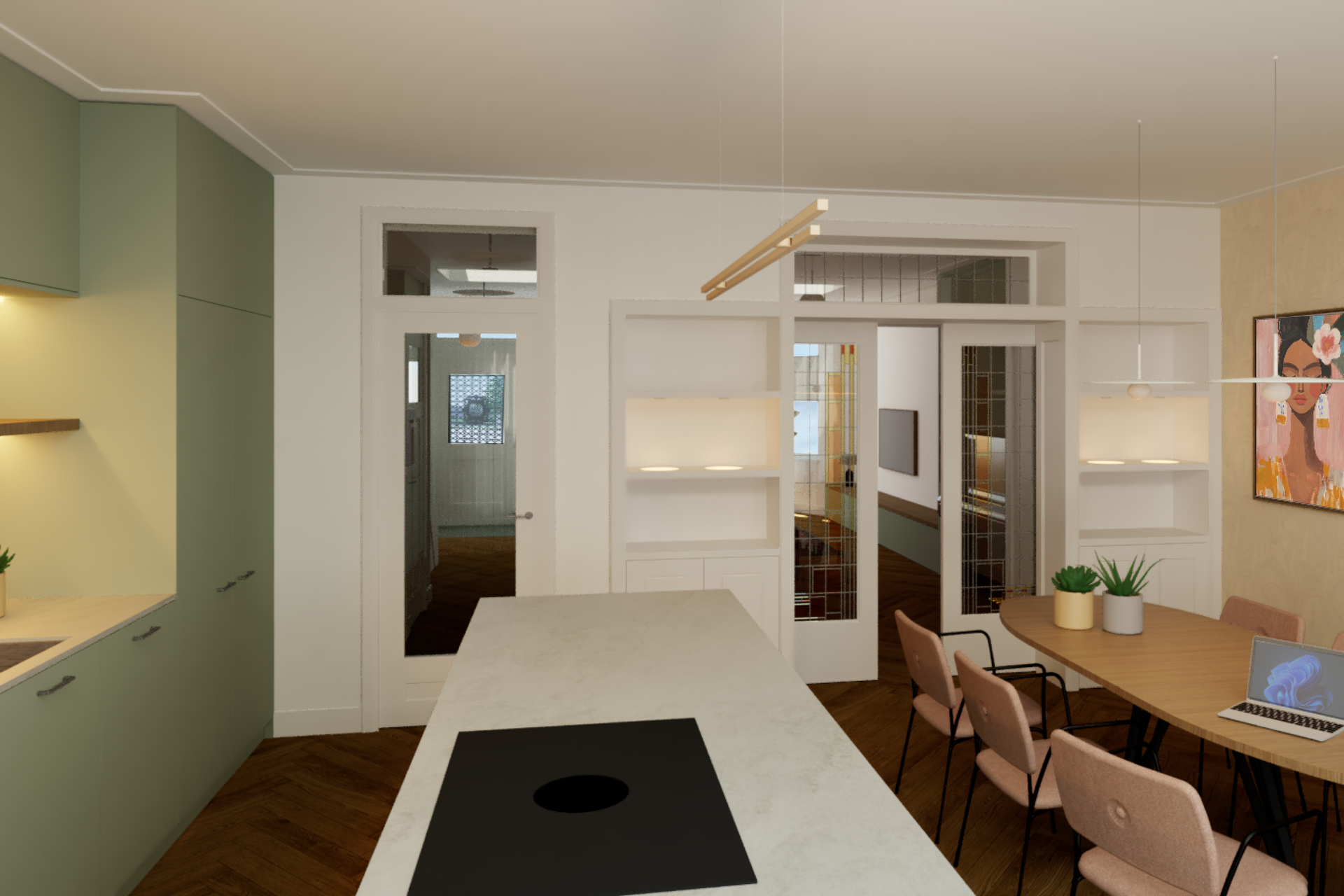 impressie keuken jaren 30 woning