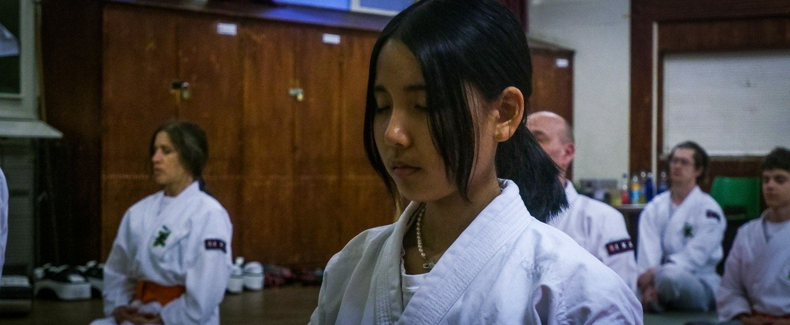 Kan – Intuition.  Paul Hughes Sandan grading,Wimbledon Shorinji Kempo