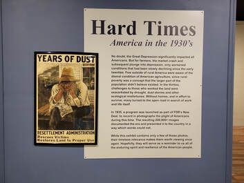 Museum exhibit titled