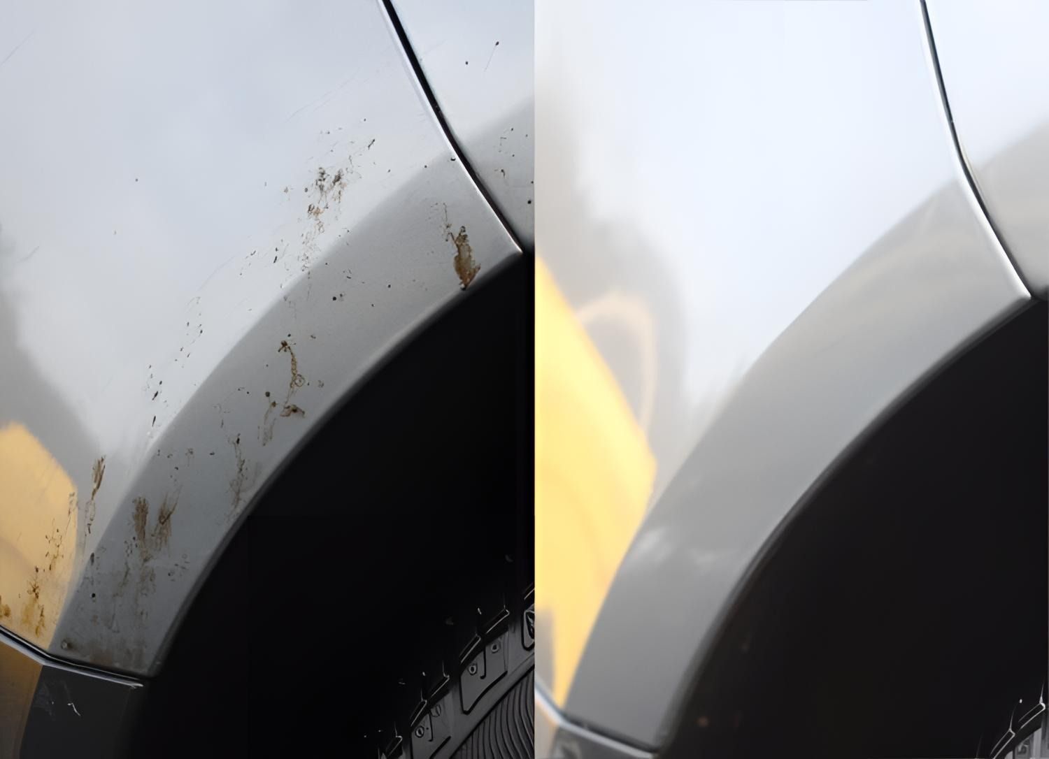 White Bumper Tar Removal
