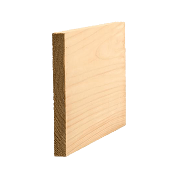 Wooden rectangular block with visible wood grain and unfinished edges.