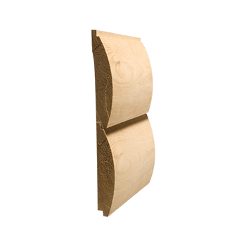 Wooden molding profile with a double-ogee shape, seen in a side view.