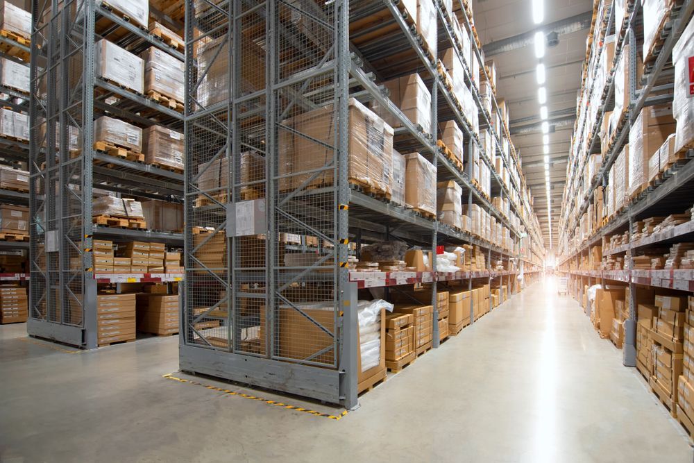 Warehouse Filled With Boxes