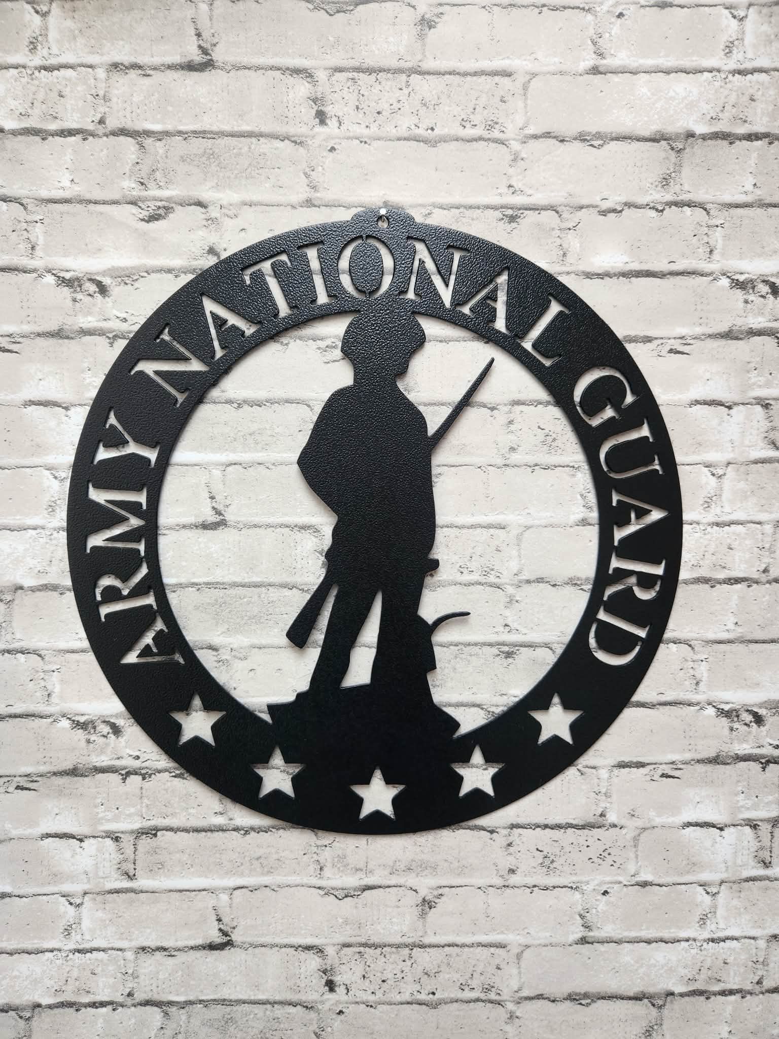 United States Army National Guard metal sign, US Army National Guard Veteran metal art, US Veteran metal art