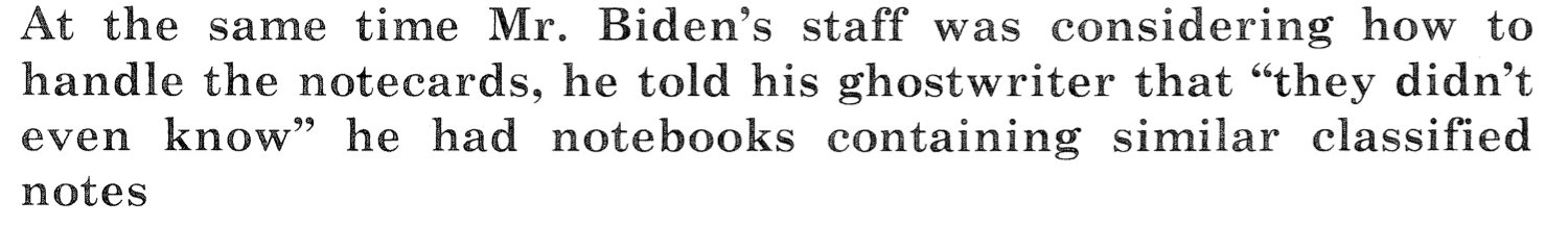 Quote about Biden's staff