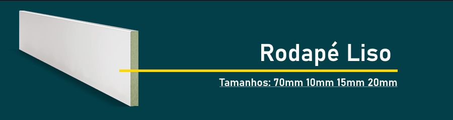 Uma placa que diz rodape liso