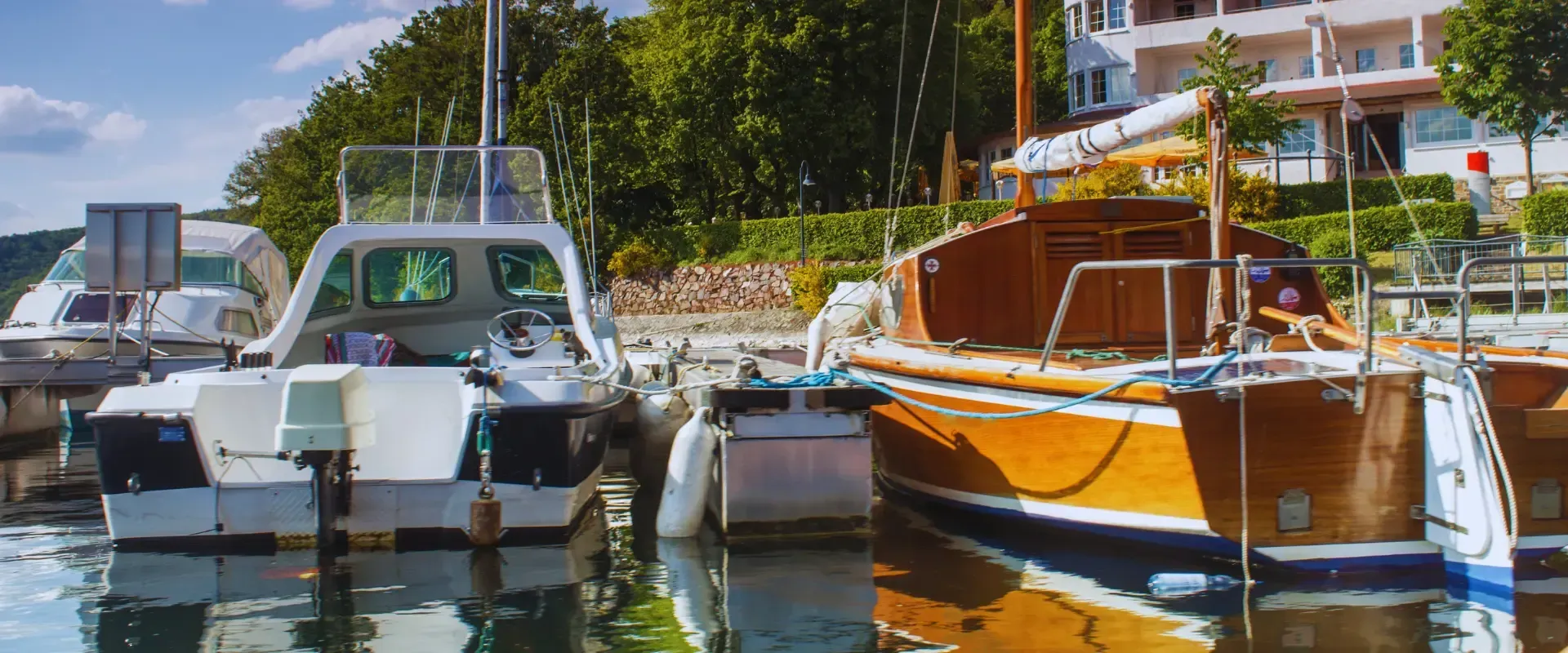 2 boats in the dock