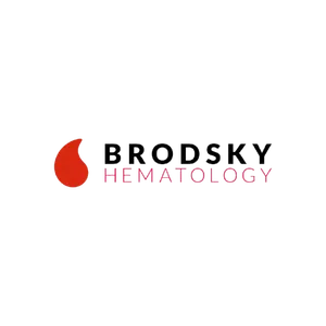 Logo: Red blood drop beside