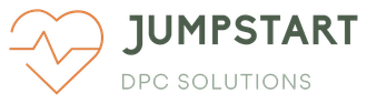Logo: Heart and EKG line next to 