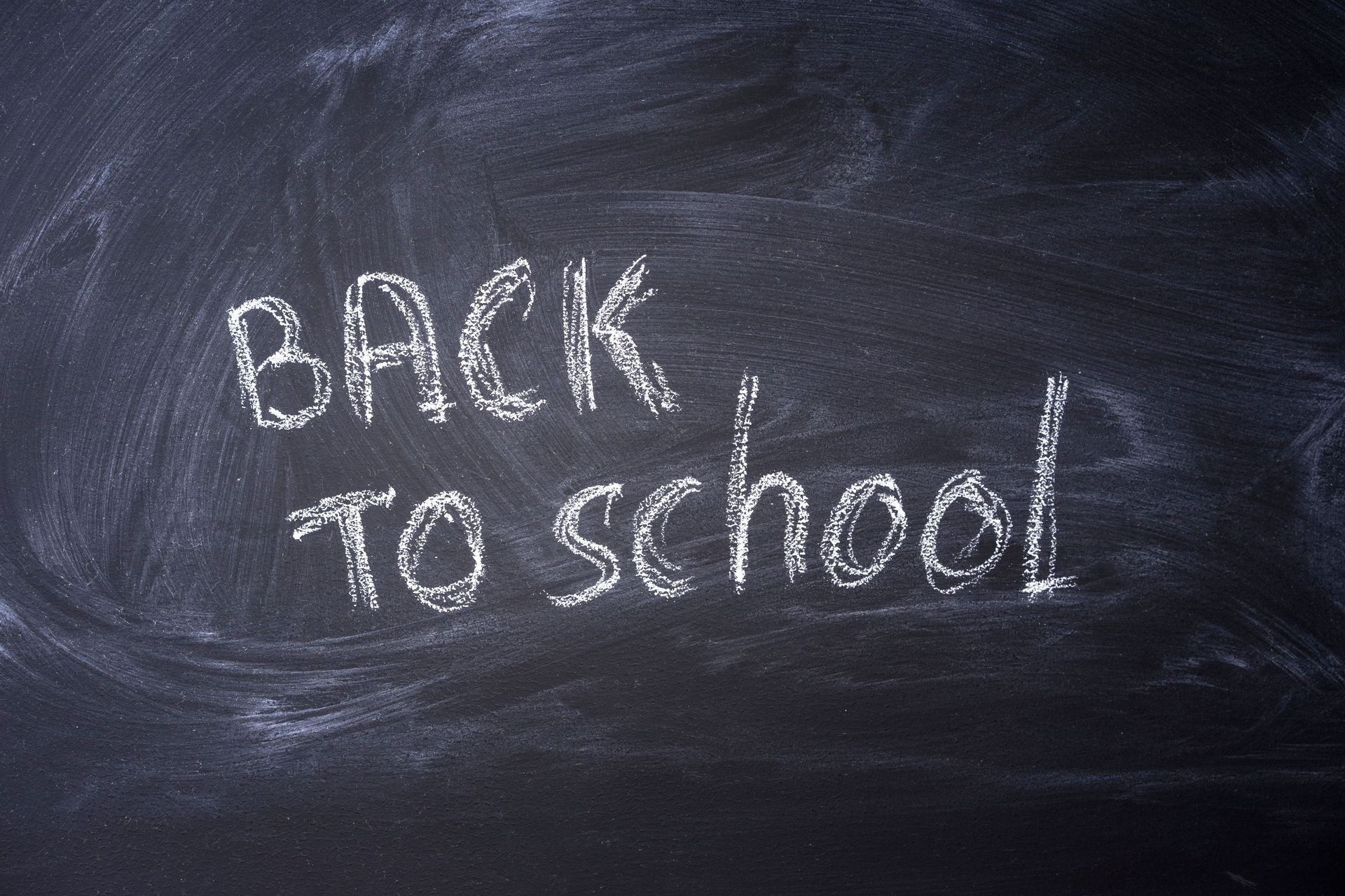 back to school chalkboard