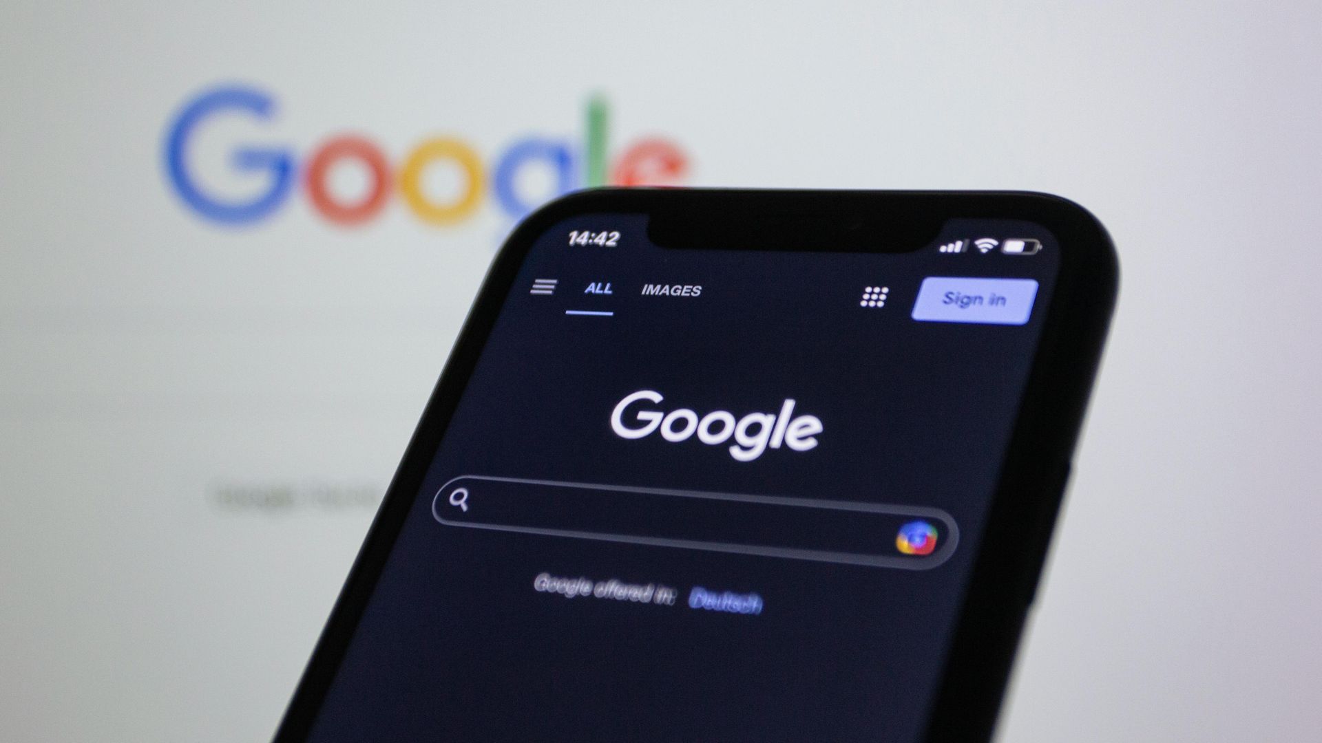 Google phone screen 