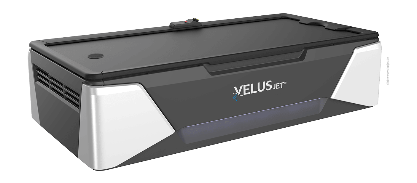 Hydrojet Gerät VelusJet Massagebett.
Bild von: www.velusjet.de