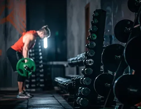 Website design example for fitness