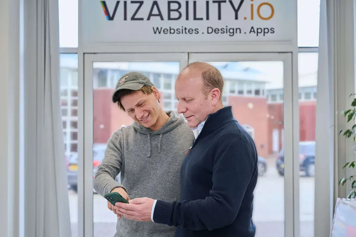 people using mobile app