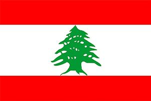 The flag of lebanon has a green tree on it.