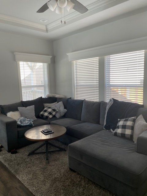 Sectional Sofa and Freplace