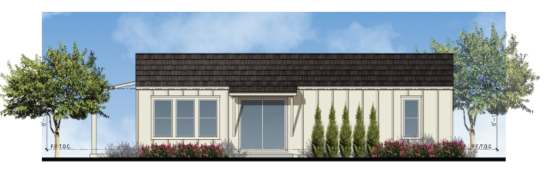 Perpetual Homes ADU: Monterey Farmhouse Front Elevation