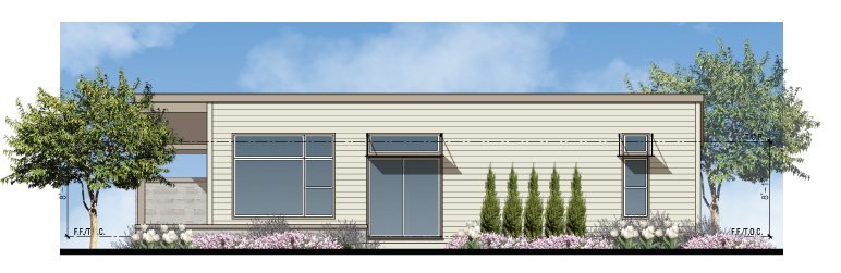 Perpetual Homes ADU: Monterey Modern Front Elevation