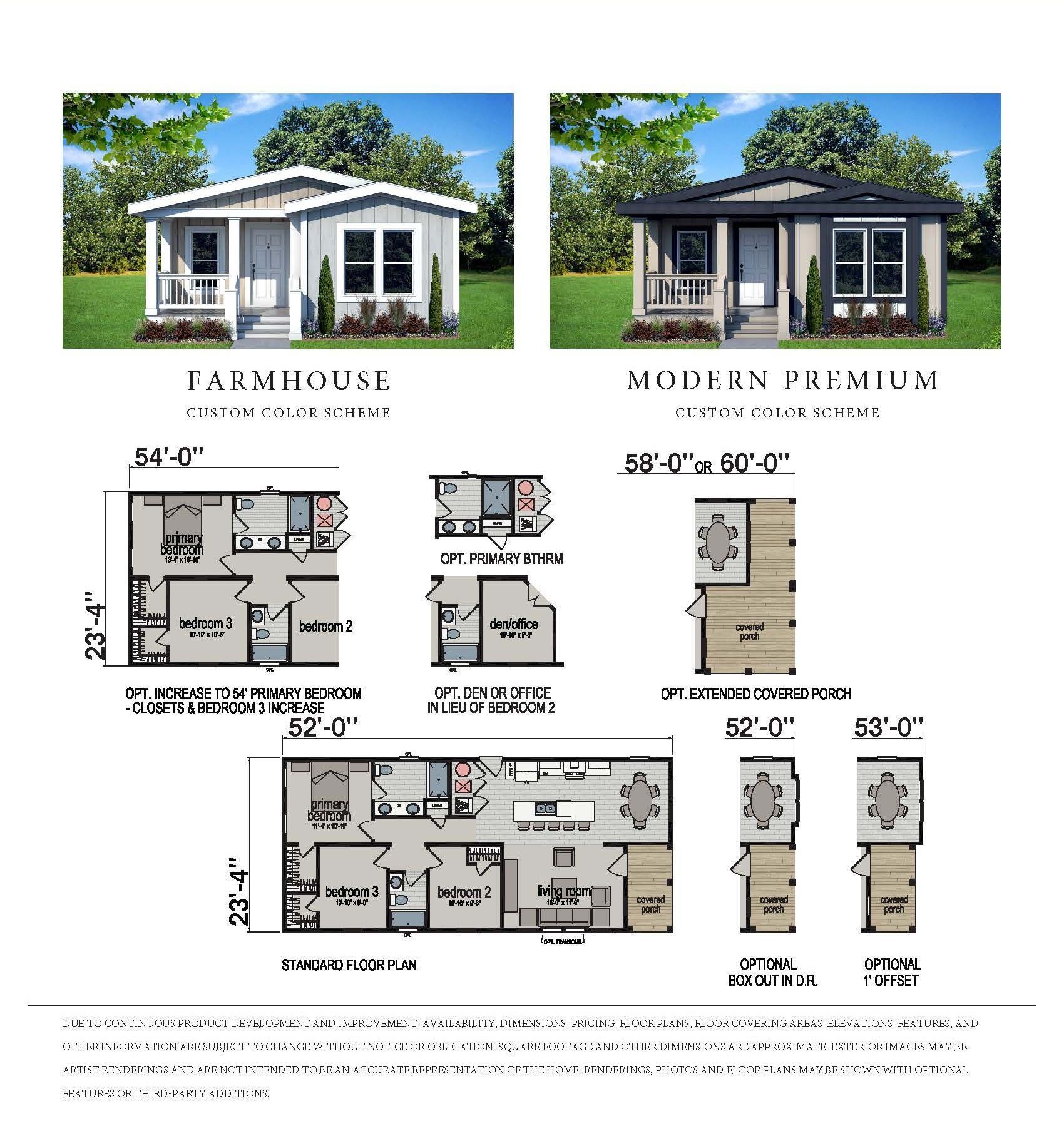 Perpetual Homes ADU: Floor plans for