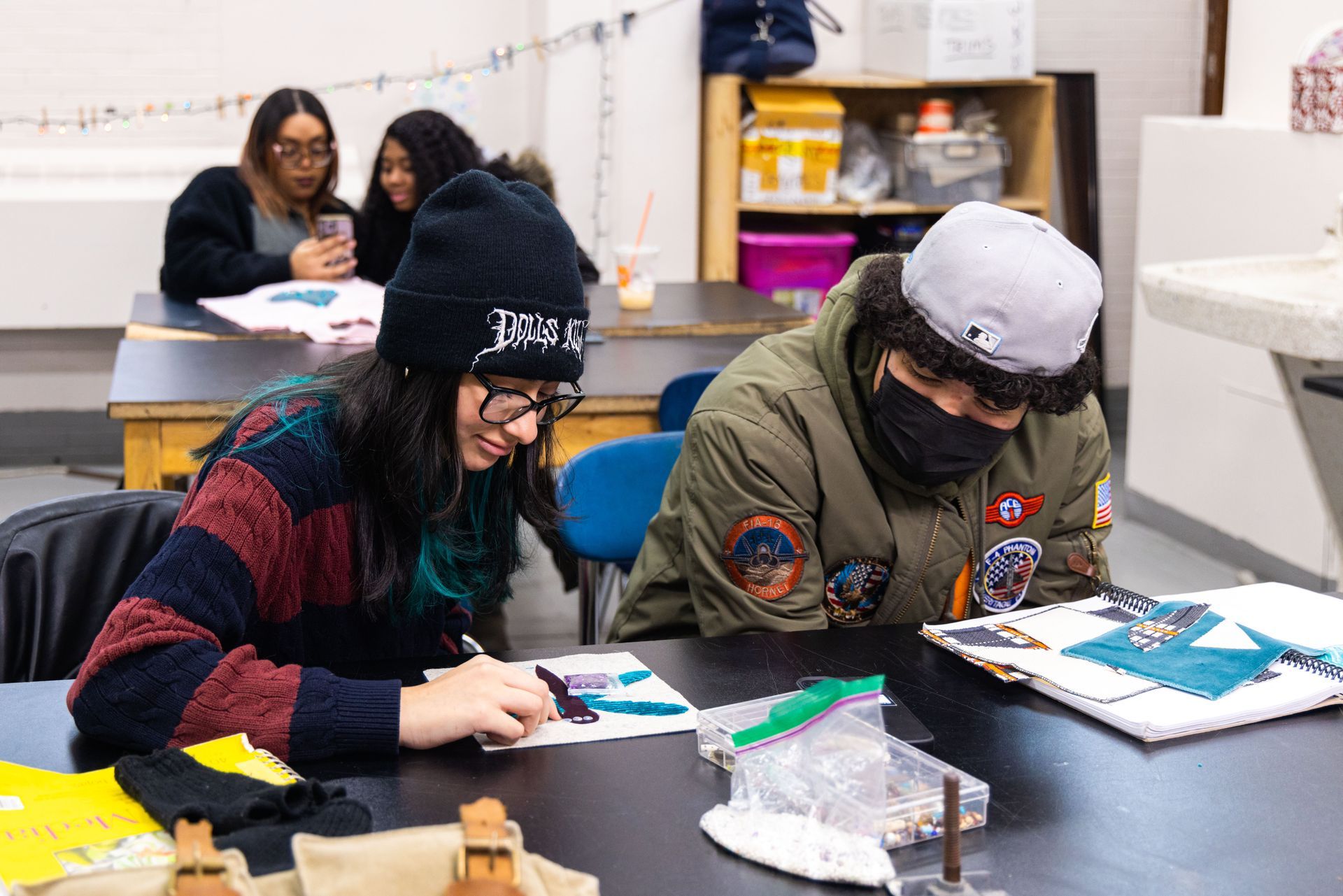 Students at work