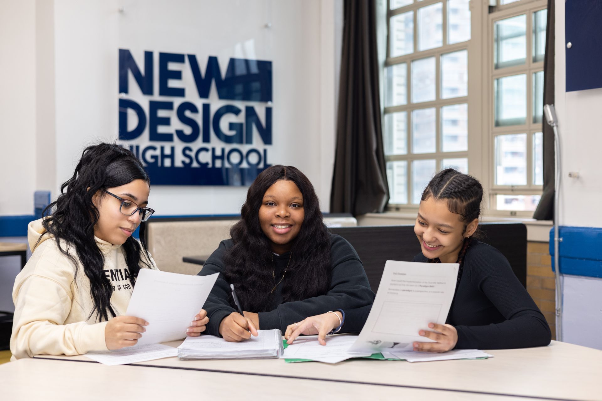 Students studying together