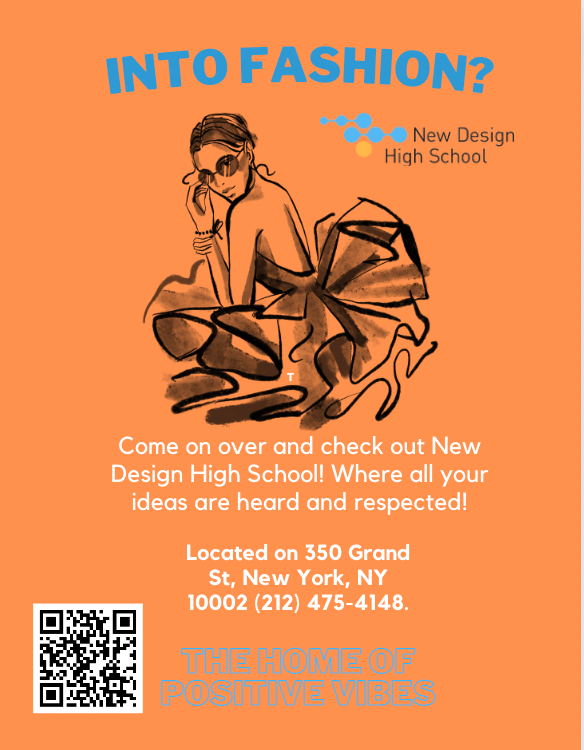 New Design High School more than a school flier designed by the Youth Design Collective