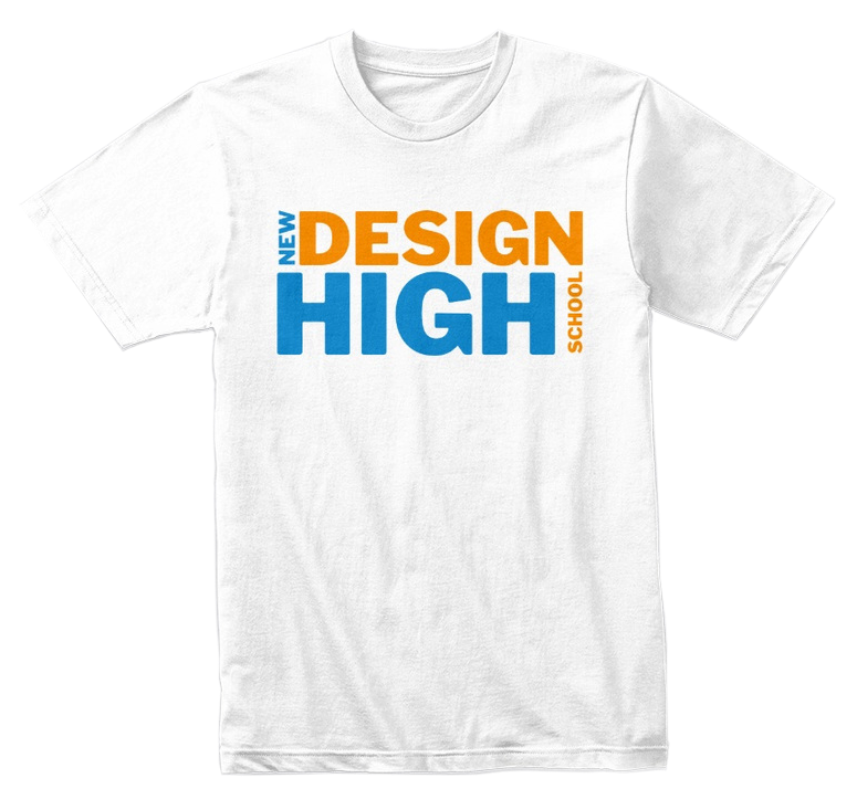T-Shirt designed for New Design High School by members of the Youth Design Collective