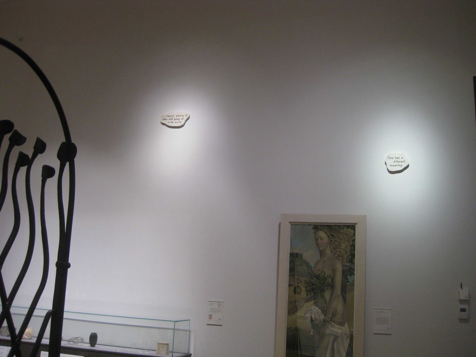 Covid Clouds sculpture in the exhibition Imagined Landscapes
