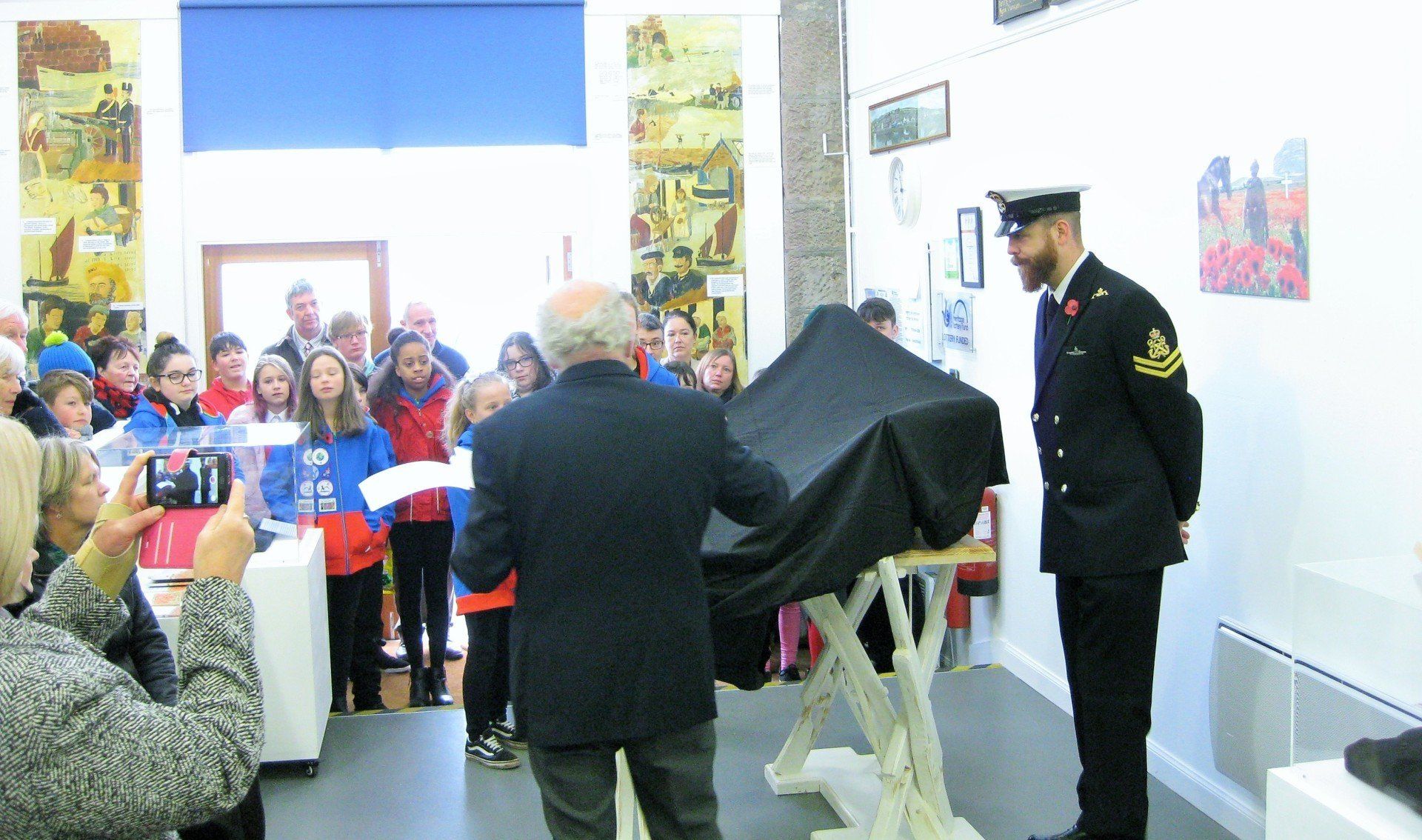 Centenary War Memorial unveiling, made by Ingrained Culture with a Naval Officer 